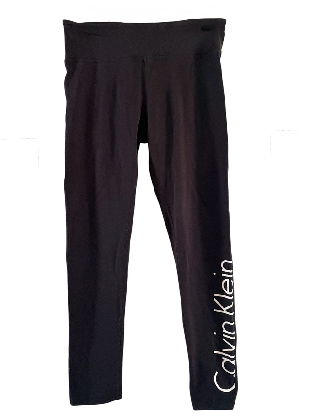 Calvin Klein Black Logo Side-Print Leggings
